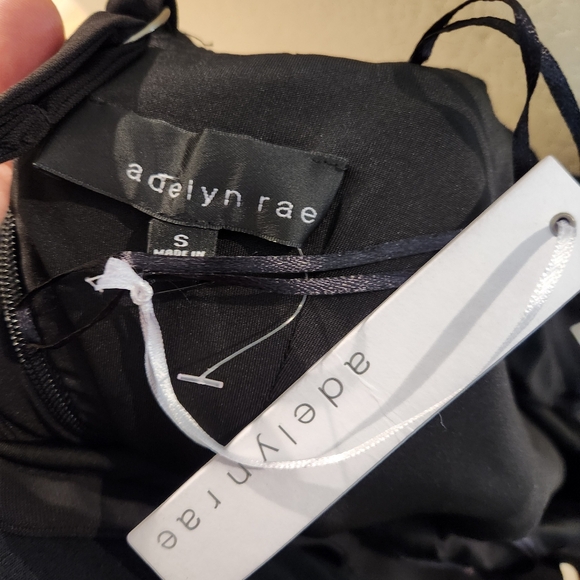 ADELYN RAE Black Cold Shoulder Sheath Asymmetrical Dress NEW - Picture 4 of 10